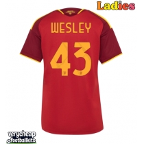 AS Roma Wesley Franca #43 Replica Home Shirt Ladies 2026-27 Short Sleeve